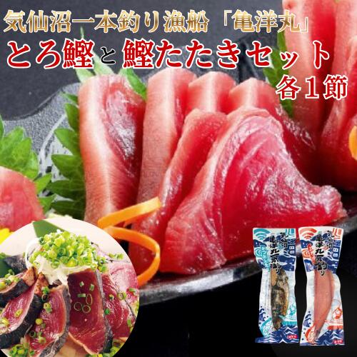 トロかつおとかつおたたきセット 各1節 ｜新鮮冷凍 直販価格