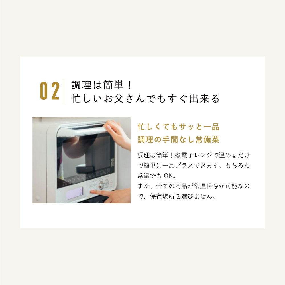 三陸食堂『父の日膳』調理は簡単！手間なし常備菜　電子レンジで温めるだけ