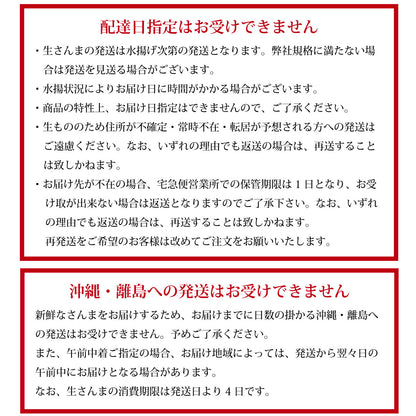 気仙沼直送 ！鮮さんま30尾 - ホテル観洋セレクトショップ